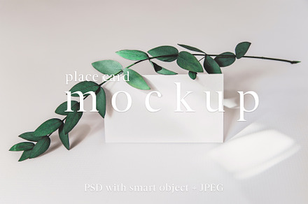 Wedding 3.5x2 Place Card Mockup