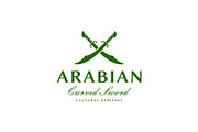 Arabian Curved Sword Logo Design, a Branding & Logo Template by Buqancreative (Thumbnail 1 of 4)