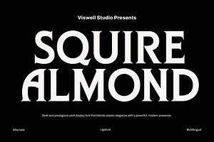 Squire Almond - Classy Font