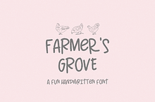 Farmer's Grove Handwritten Font