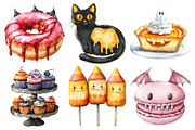 Whimsy Halloween Bakery Clipart, an Illustration by Pixels.Craft (Thumbnail 2 of 7)