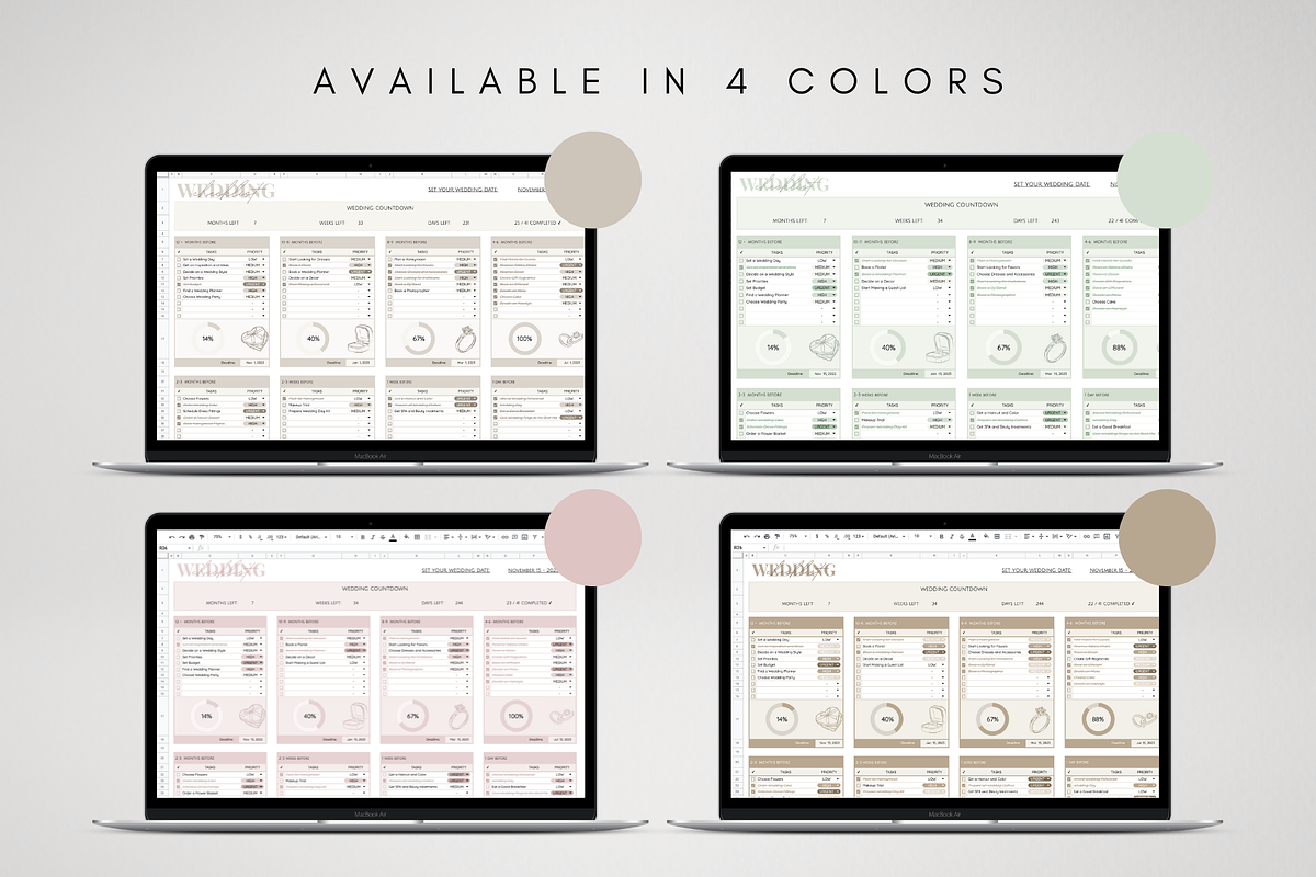 Digital Wedding Checklist, a Templates & Theme by BRANDcontent (Photo 5 of 5)