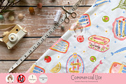 Cute Sardines Seamless Pattern, a Pattern Graphic by Chonnieartwork (Thumbnail 4 of 5)