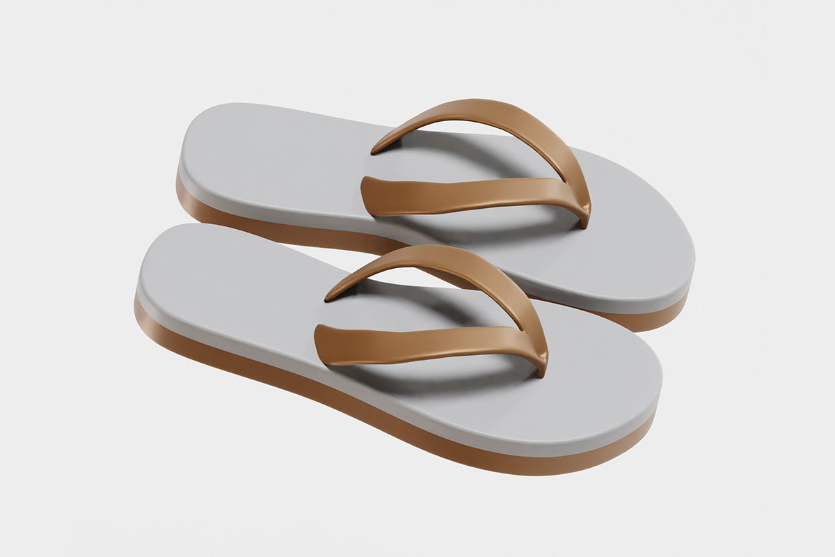 Sandals 3d model, an Object 3D Model by fahad121 (Photo 4 of 9)