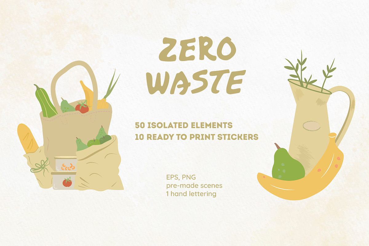 Zero Waste objects, an Object Illustration by Tallina (Photo 1 of 13)
