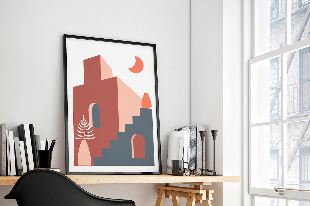 Abstract Architecture Poster Card, an Illustration by Svetlana Avv (Photo 6 of 6)