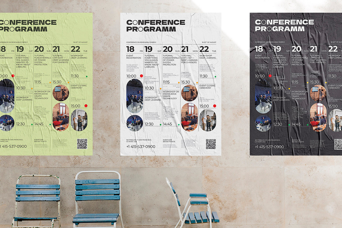Conference Event Program Poster, a Flyer Template by Danil Polshin (Photo 4 of 9)