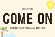 come on, a Script Font by FreshTypeINK (Thumbnail 1 of 6)