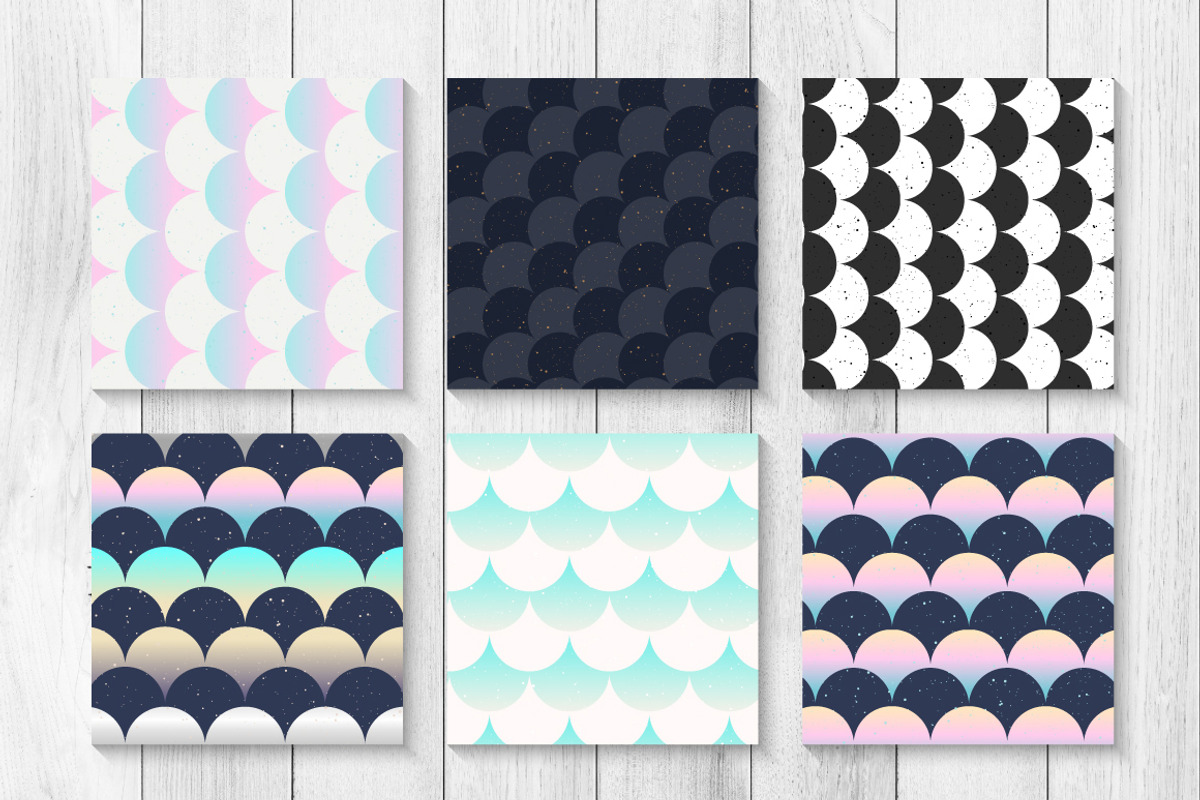 Fish Scale Patterns, a Pattern Graphic by Marina Demidova (Photo 2 of 4)