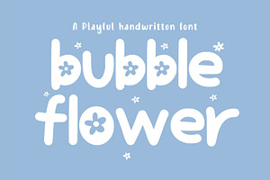 Bubble Flower- Handwritten font