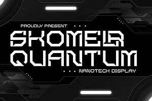 Skomelr Quantum Nanotech Font