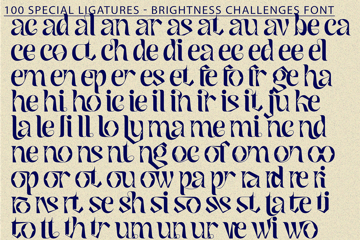 Brightness Challenges - Gothic Font, a Serif Font by 177Studio (Photo 7 of 8)