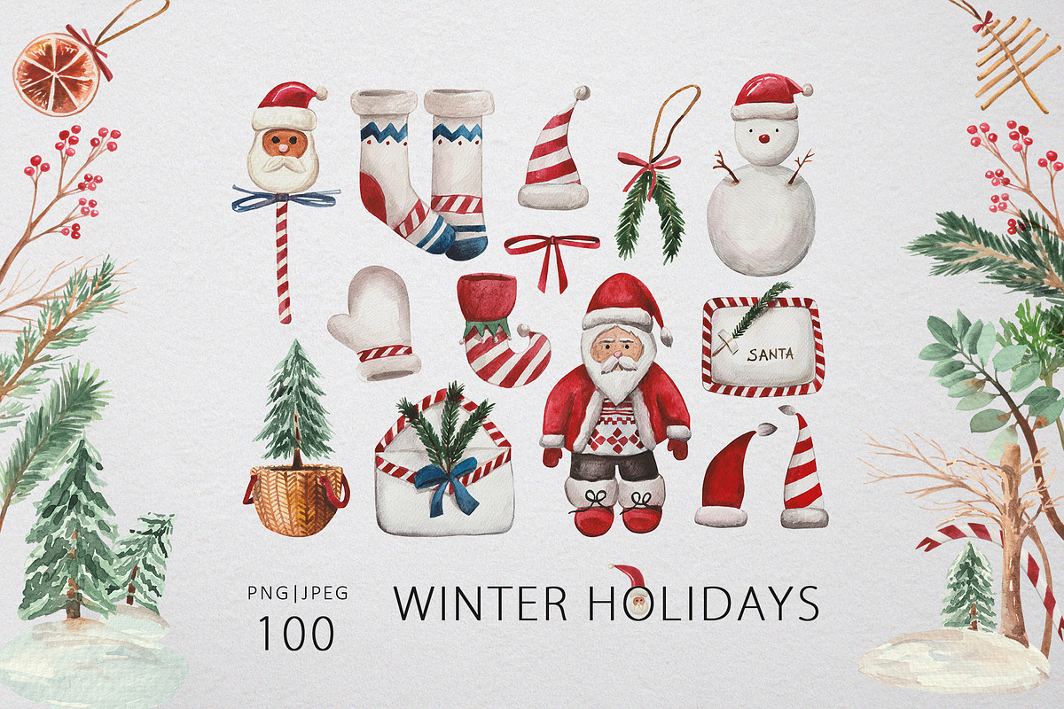 Winter Holidays, a Decorative Illustration by Design X0 (Photo 1 of 15)