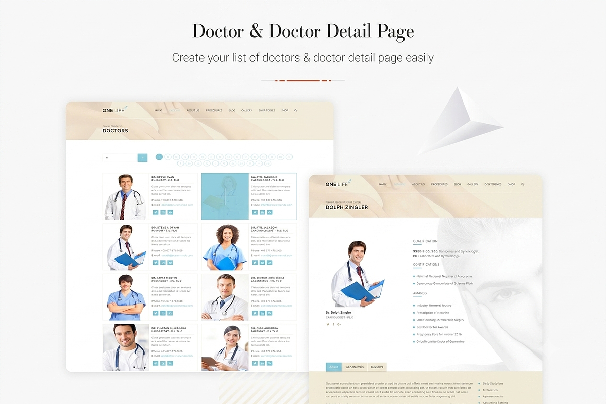 OneLife - Medical WordPress Theme, a WordPress Template by ThemesRain (Photo 3 of 3)