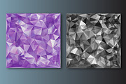 5 geometric crystal backgrounds, a Pattern Graphic by Olga Proz (Thumbnail 3 of 4)