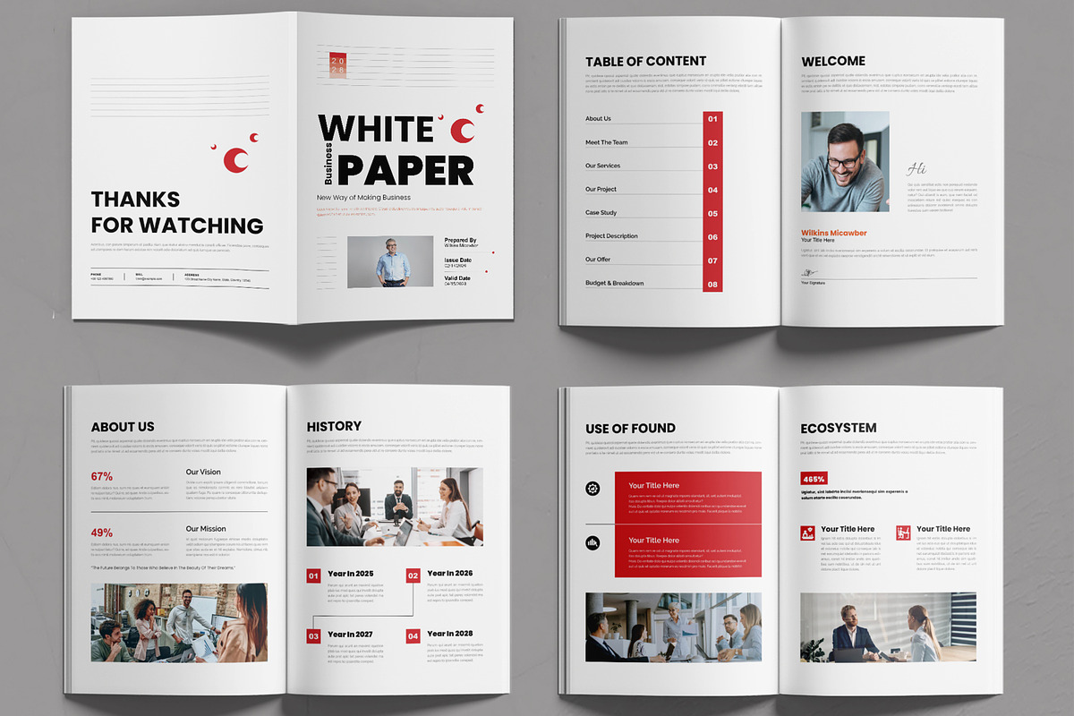 White Paper Design Layout, a Brochure Template by MightyDesign (Photo 3 of 6)