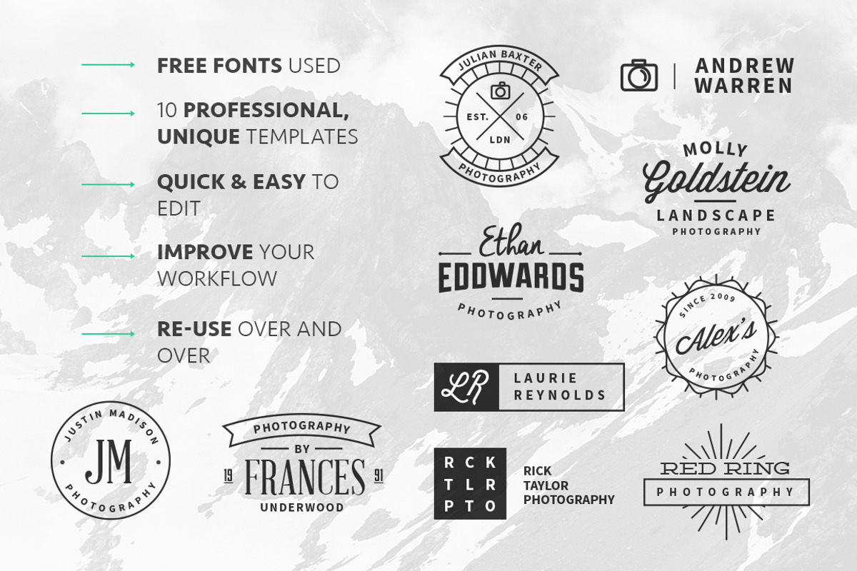 Photography Logos Vol 2, a Branding & Logo Template by TomAnders (Photo 4 of 5)