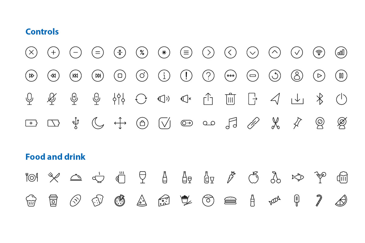 512 Thin Line Icons, an Outline Icon by Okodesign Market (Photo 3 of 5)