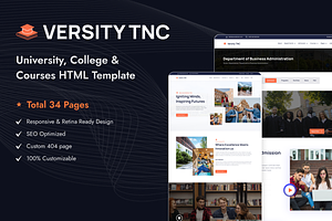 Versity TNC, Best Education Template, a HTML Template by TNCFlow