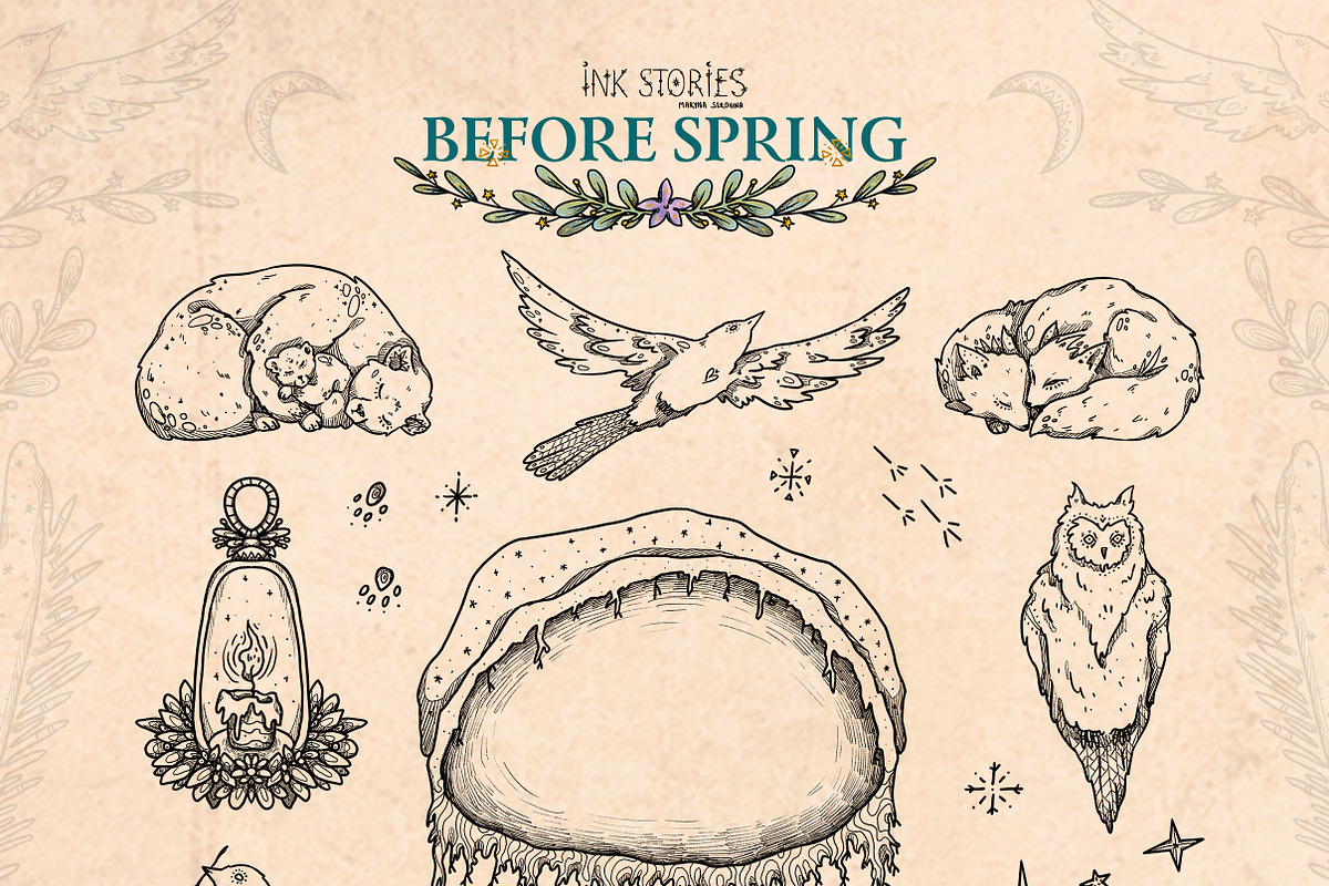Before Spring | Late Winter Set, a Seasonal Illustration by Ink Stories (Photo 3 of 22)