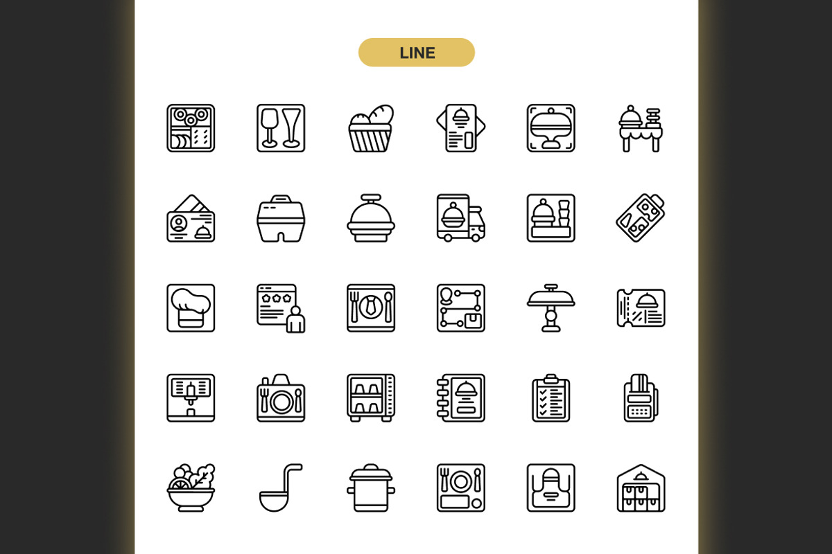 Catering Business Icons, an Icon by Spacepixel Creative (Photo 2 of 3)