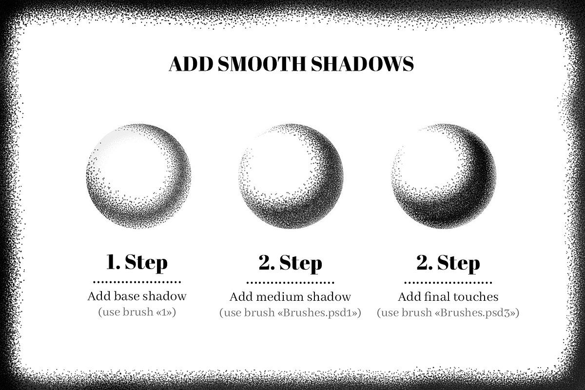 Stipple Master Photoshop Brushes, a Brush Add-On by RDShop (Photo 3 of 5)