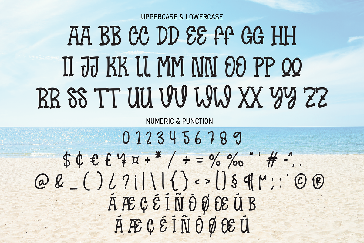 Beach And Sand | Script Font, a Script Font by Scratchones (Photo 3 of 7)