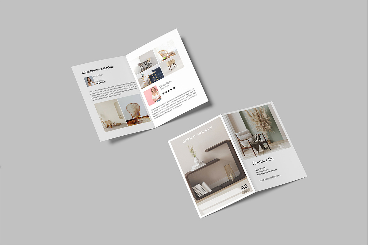 A5 Bifold Brochure Mockup, a Brochure Template by rizalamora (Photo 5 of 11)