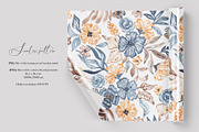 Watercolor Summer Garden Blooms, a Pattern Graphic by SirenaArt (Thumbnail 2 of 13)