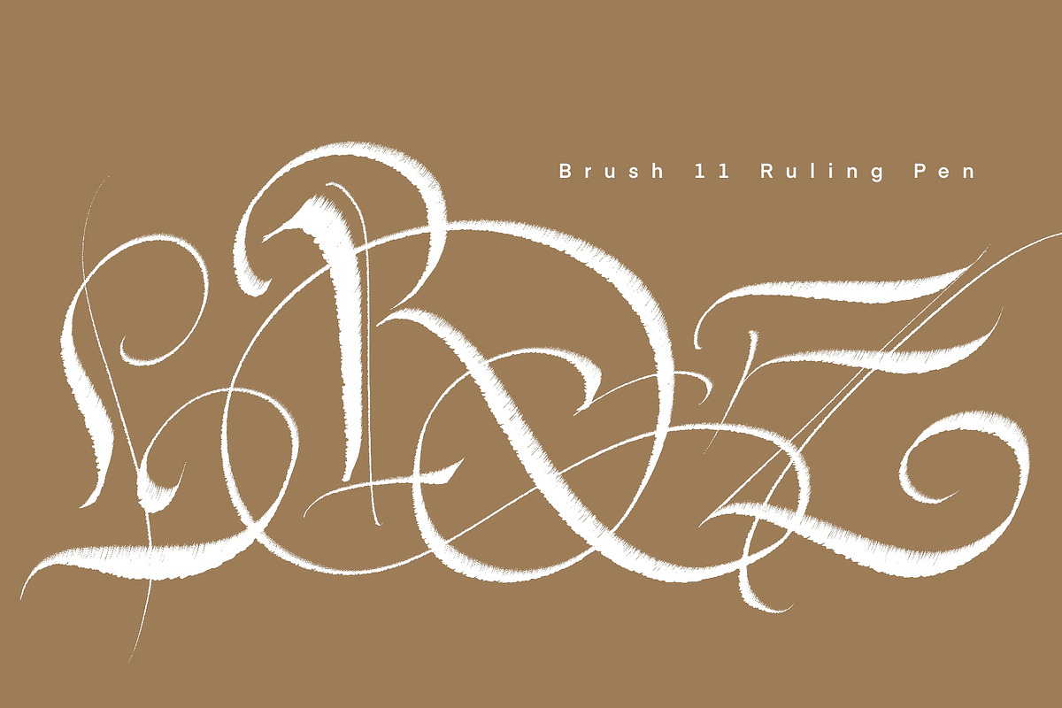 CalligraphyMasters Procreate Brushes, a Brush Add-On by the Fontmaker (Photo 19 of 38)
