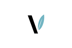 v leaf logo, a Branding & Logo Template by ZHR Creative