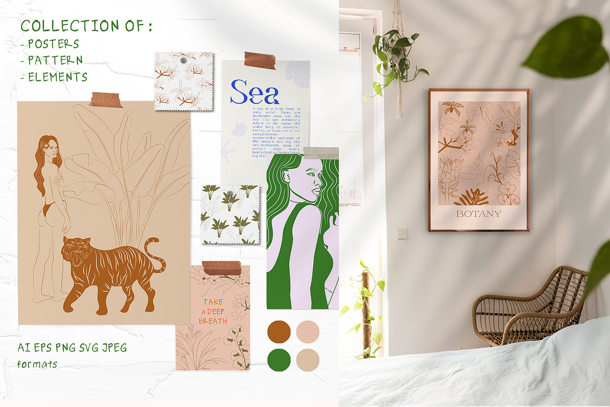 Poster Gallery Bundle, a Decorative Illustration by Mio Buono (Photo 14 of 82)