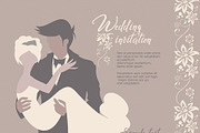 Wedding Invitation Vector Template, an Invitation Template by Elena Naumchenkova (Thumbnail 3 of 3)