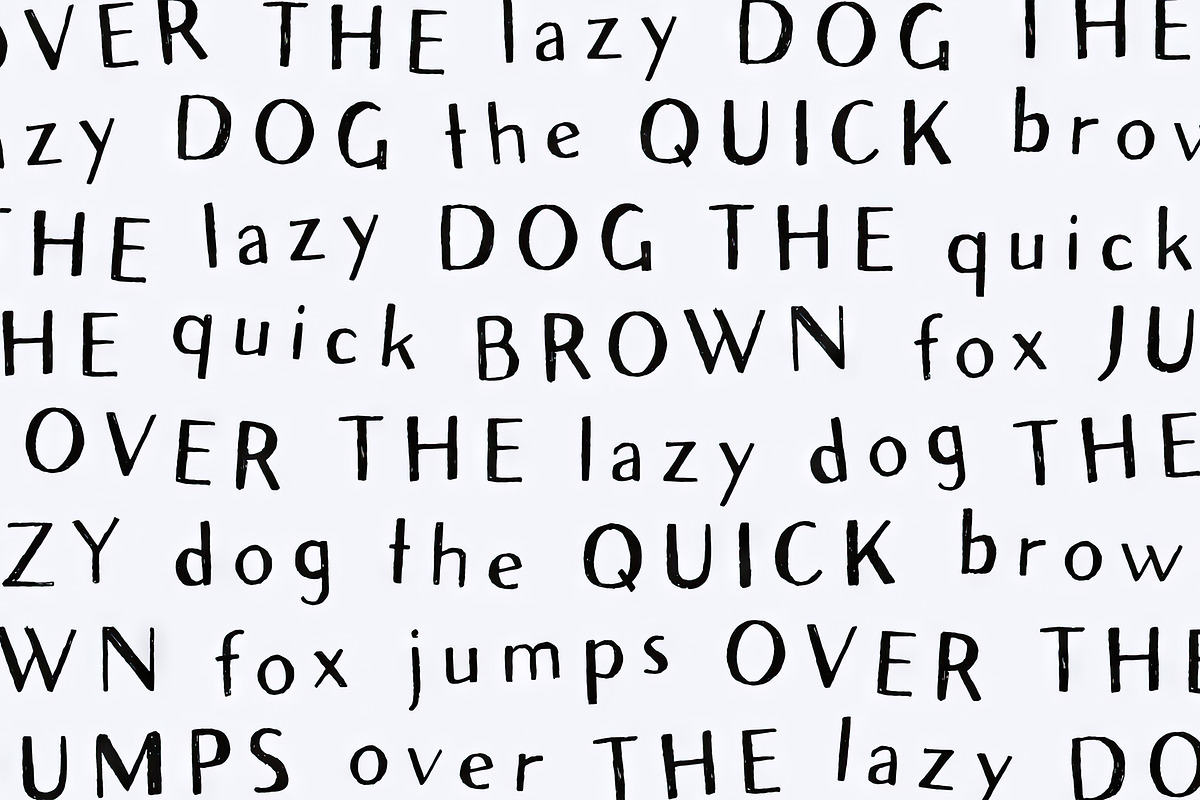 Avera Sans Sketch - Sketched Font, a Sans Serif Font by Tom Chalky (Photo 2 of 7)