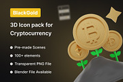 BlackGold 3D, an Object 3D Model by Iqonic Design (Thumbnail 1 of 6)