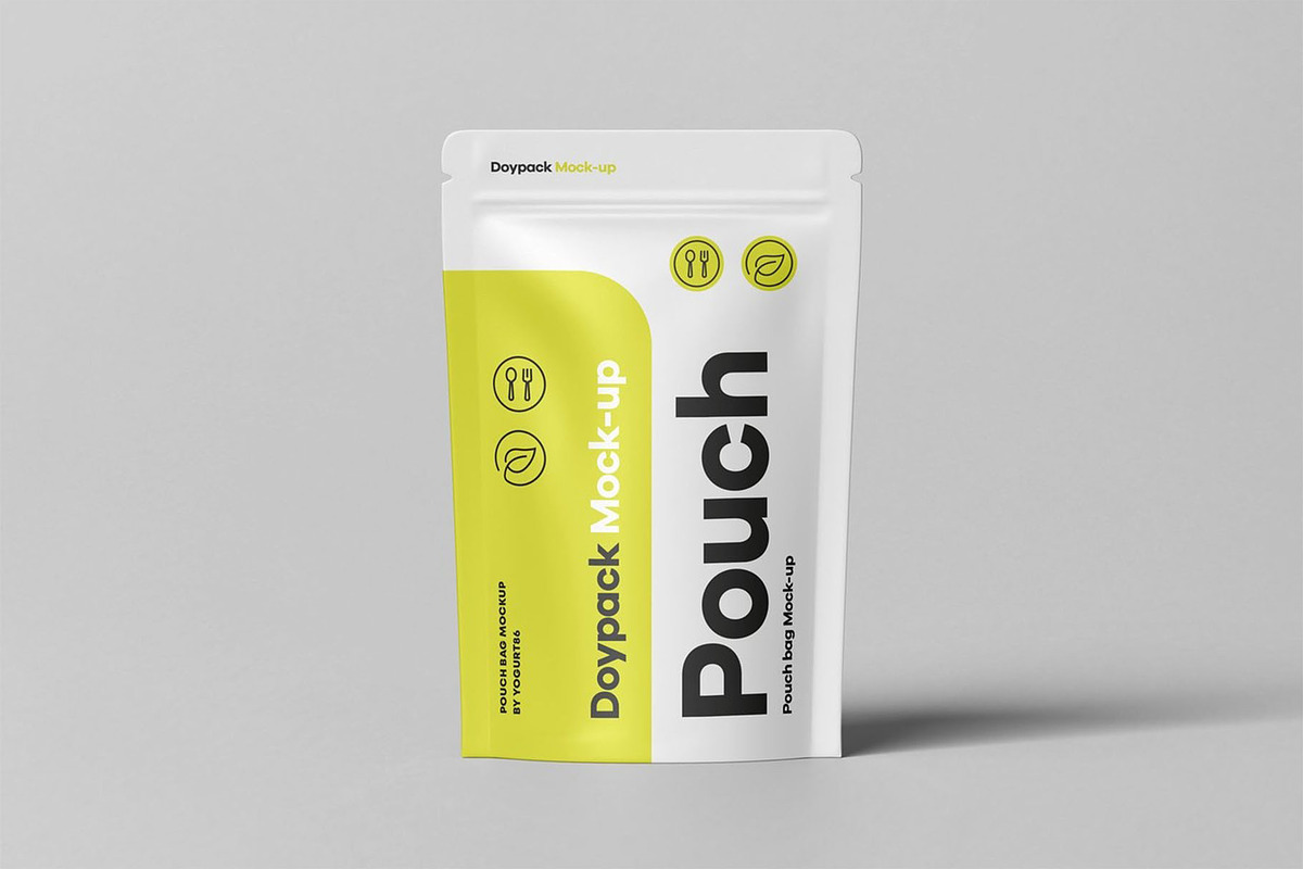 Doypack Pouch Mock-up, a Packaging Mockup by Se٧enStudio (Photo 4 of 12)
