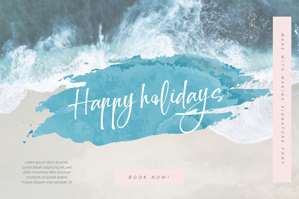 Making Signature Script Font, a Script Font by Monoco Type Foundry (Photo 9 of 11)