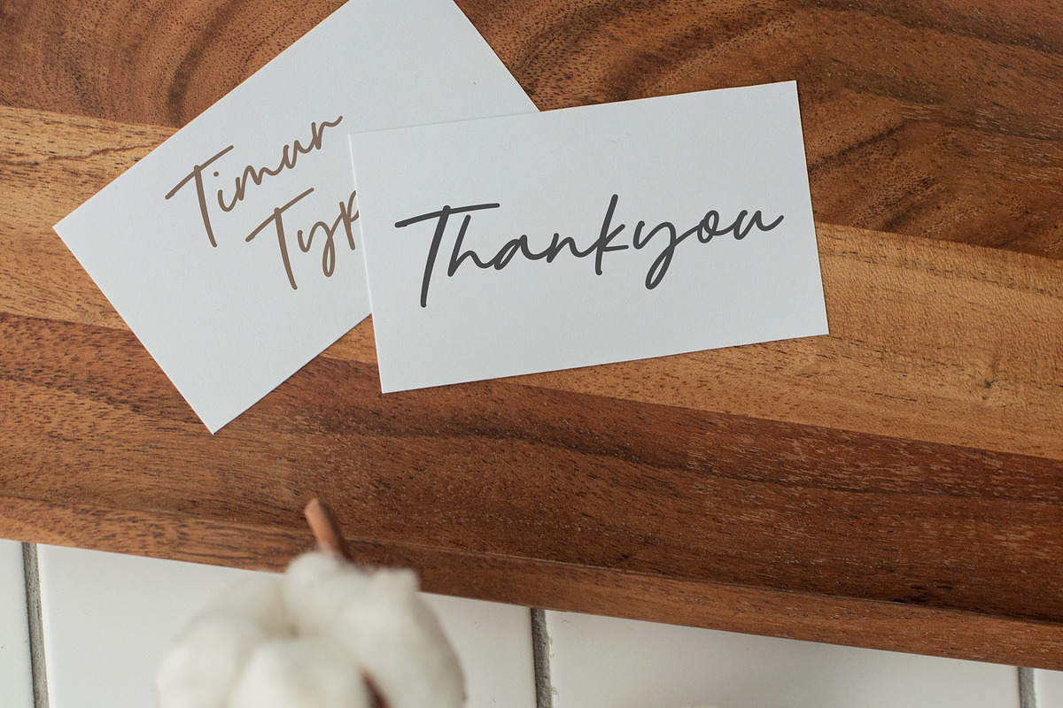Roasted Bailey - Handwritten Script, a Handwritten Font by Timurtype (Photo 7 of 7)