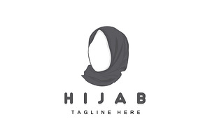 HIjab Logo, Fashion Product Vector