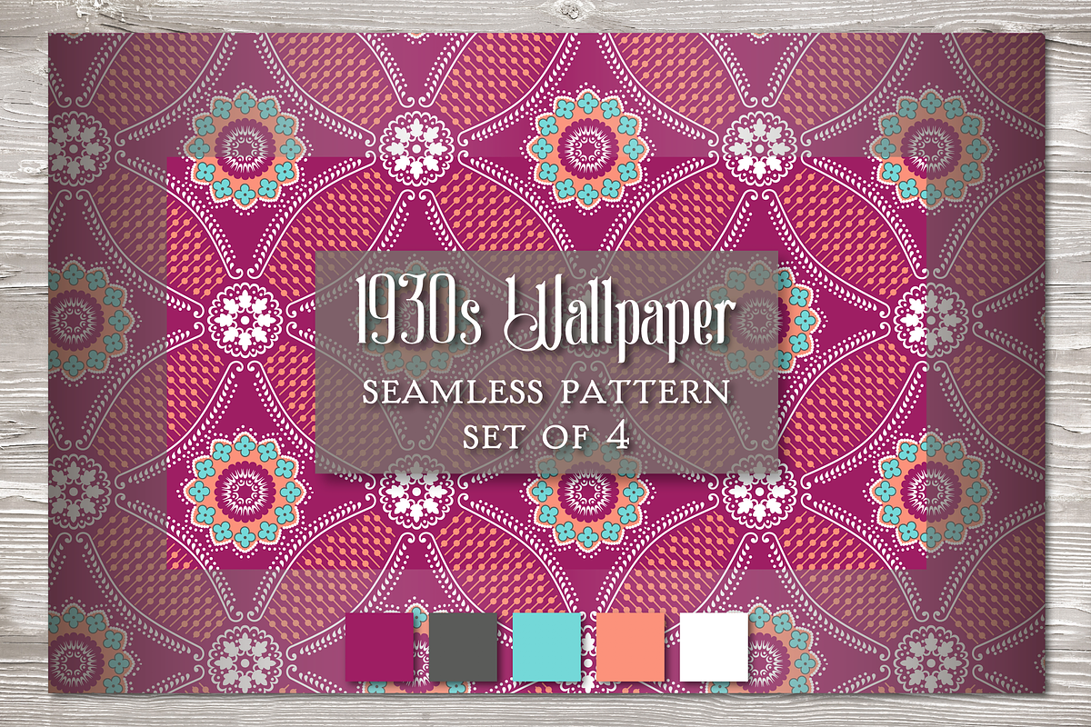 Vintage Seamless Pattern Wine, a Pattern Graphic by Barbara's iCandy (Photo 2 of 6)