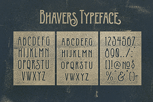 Bhavers Typeface