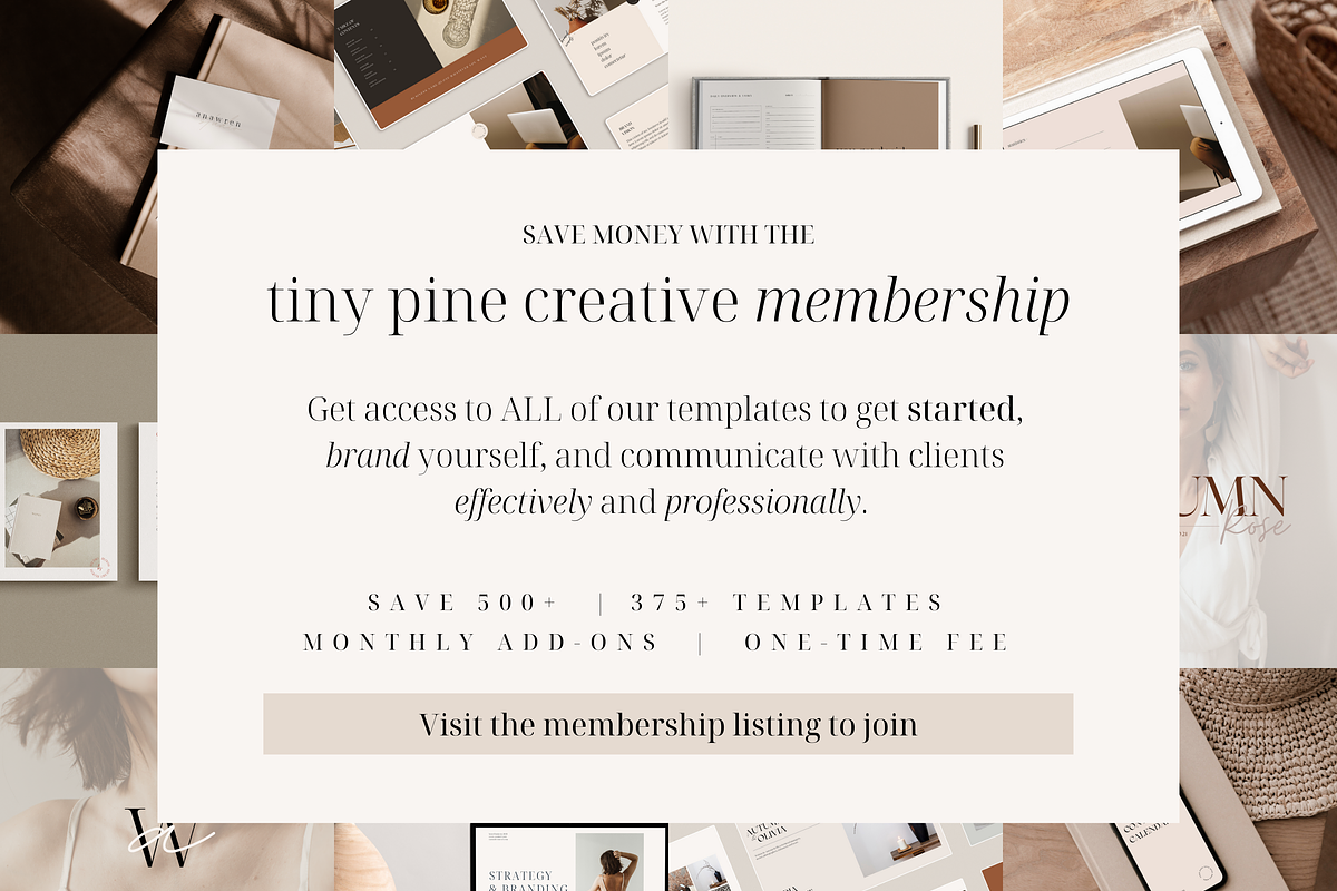 Client Welcome Packet | Onboarding, a Templates & Theme by Tiny Pine Creative (Photo 13 of 13)