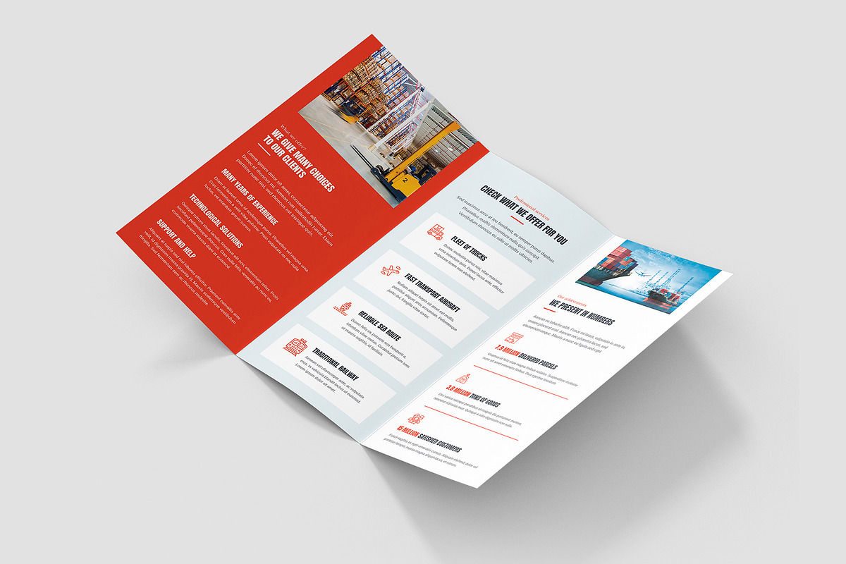Transport Logistic Brochure Trifold, a Brochure Template by artbart (Photo 7 of 9)