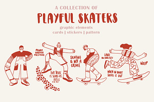 A collection of playful skaters