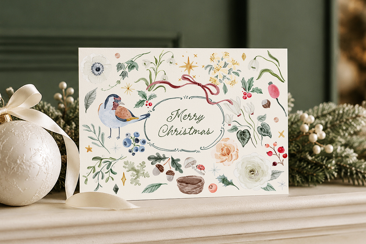 Secret Winter Garden Collection, a Decorative Illustration by Karma (Photo 10 of 21)