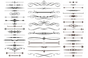 50 Vector Divider Design Elements, an Object Graphic by Digiselector Design Goods (Thumbnail 2 of 2)