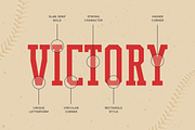 Varsity Modern - Sport Baseball Font, a Slab Serif Font by Hamz Studio (Thumbnail 2 of 12)