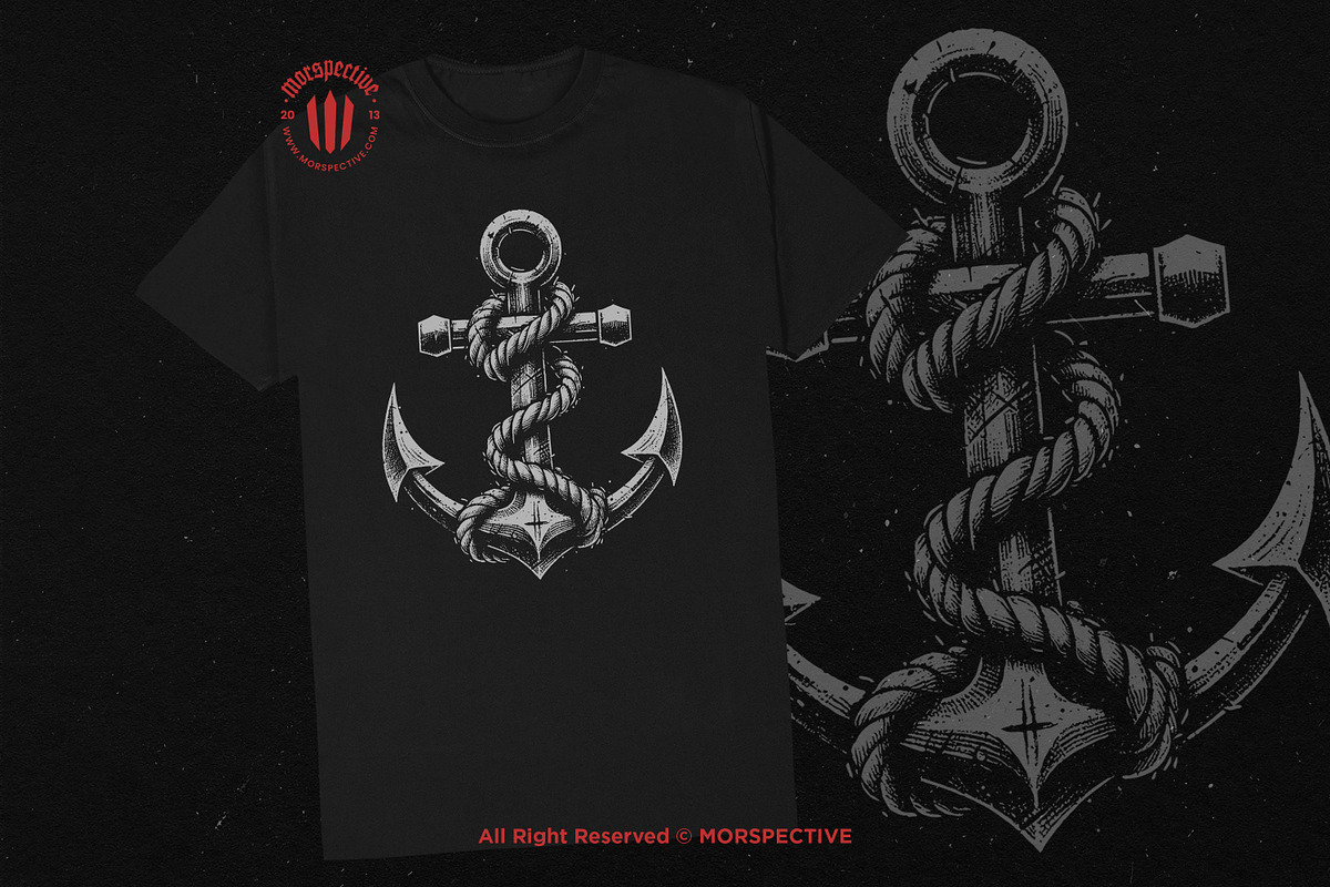 10 Bundle Dark Art Anchor Sea Sail, an Illustration by Morspective (Photo 2 of 7)