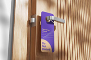Door Hanger Mockup, a Product Mockup by Indah (Thumbnail 4 of 6)