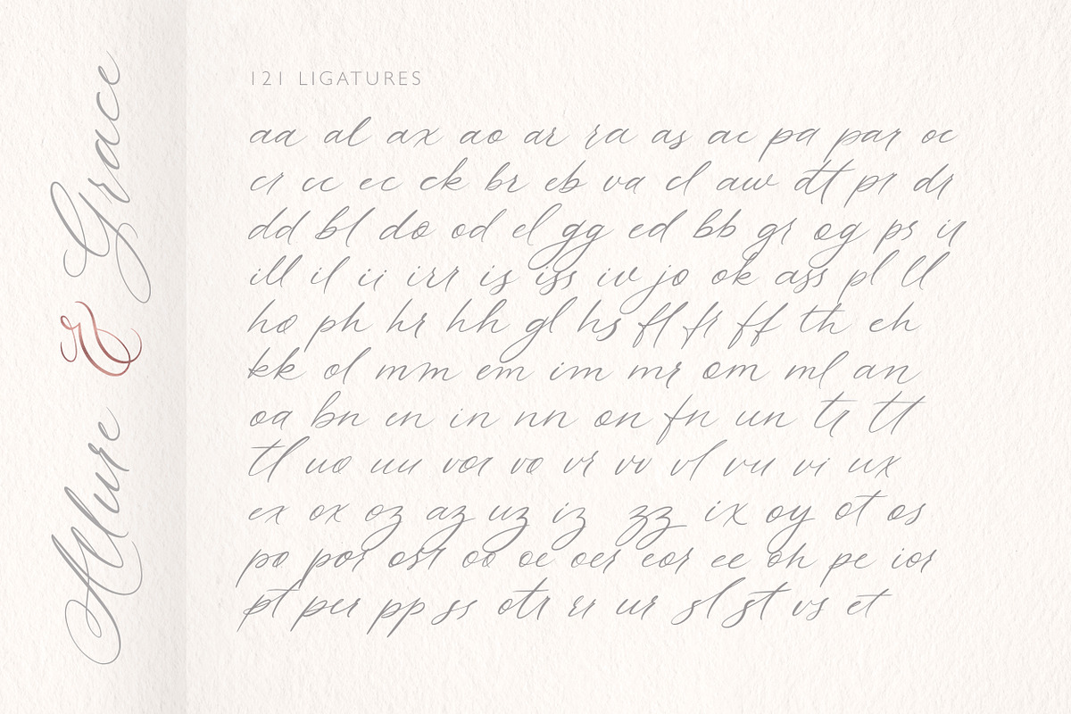 Allure & Grace. Calligraphy, a Script Font by AnMark (Photo 13 of 15)